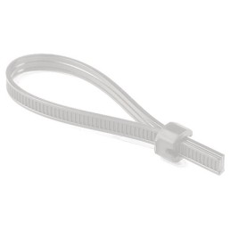 1 Bag of 20000 - HellermannTyton Cable Ties, 9mm x 8 mm, Natural Polyamide 6.6 (PA66)