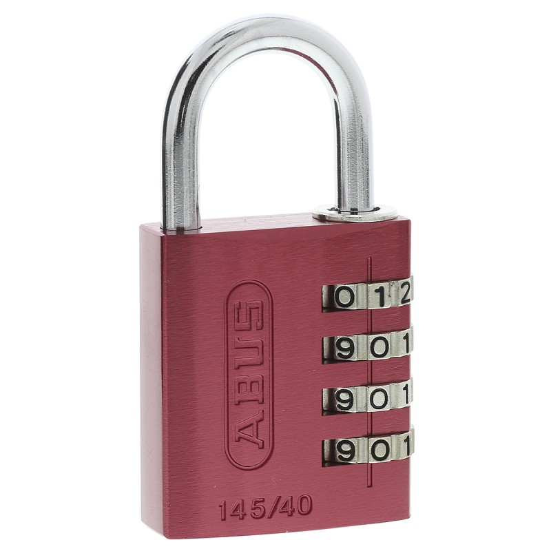 1 pcs - ABUS 145/40 Combination Weatherproof Aluminium, Steel Safety Padlock, 6mm Shackle, 40mm Body