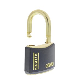 1 pcs - ABUS Key Weatherproof Brass Safety Padlock, 6mm Shackle, 40mm Body
