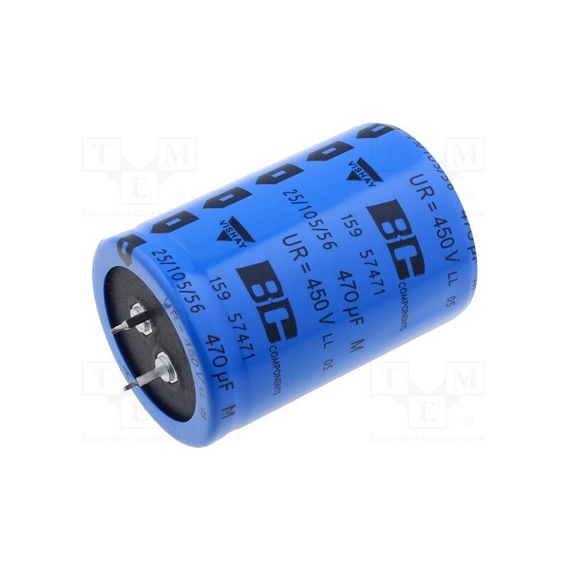 1 pcs x VISHAY - MAL215957471E3 - Capacitor: electrolytic, 470uF, 450VDC, Ø35x50mm, ±20%, -40÷105°C