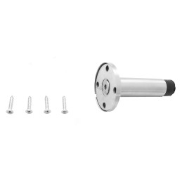 1 pcs - RS PRO Silver Stainless Steel Base-Board Door Stop