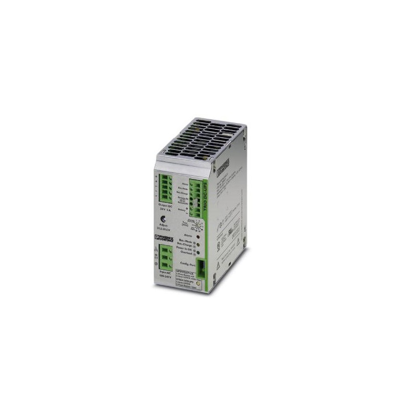 1 pcs - Phoenix Contact 85 - 264 V ac, 100 - 350V dc Input DIN Rail Uninterruptible Power Supply (120W), TRIO-UPS