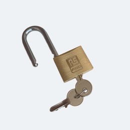 1 pcs - RS PRO Key Brass, Steel Padlock, Keyed Alike, 6mm Shackle, 40mm Body