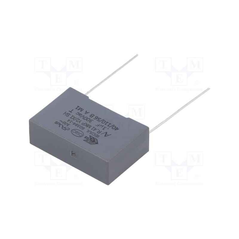 2 pcs x KEMET - R413N310050T1K - Capacitor: polypropylene, 100nF, 26.5x8.5x17mm, THT, ±10%, 22.5mm