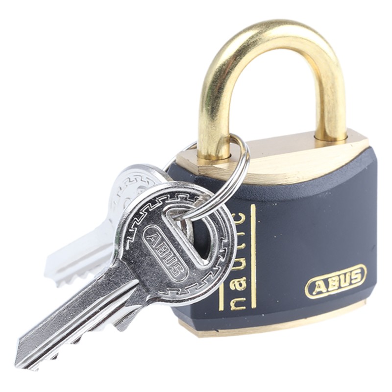 1 pcs - ABUS Key Weatherproof Brass Safety Padlock, 5mm Shackle, 32mm Body