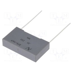 2 pcs x KEMET - R75IN33305030J - Capacitor: polypropylene, 0.33uF, 26.5x15x6mm, THT, ±5%, 22.5mm