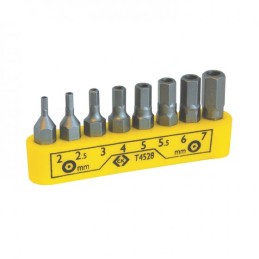 1 pcs - CK Hexagonal Tamper Proof Bit Set 8 Pieces, Hexagon