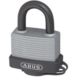 1 pcs - ABUS Key Weatherproof Aluminium, Steel Safety Padlock, 8mm Shackle, 53mm Body