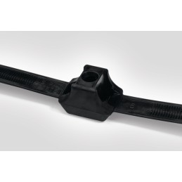 1 Bag of 500 - HellermannTyton Cable Tie, Releasable, 331mm x 12.8 mm, Black Polyamide 6.6 (PA66)