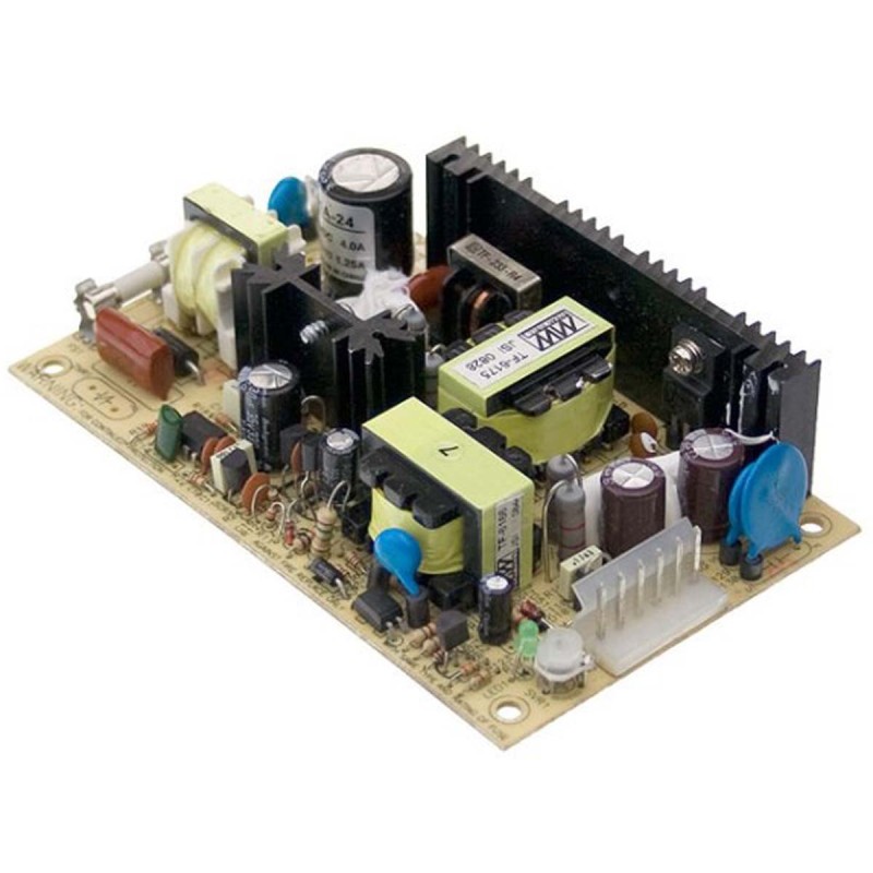 1 pcs - MEAN WELL PSD 45 DC-DC Converter, 5V dc/ 6A Output, 9.2 - 18 V dc Input, 30W, Chassis Mount, +60°C Max Temp