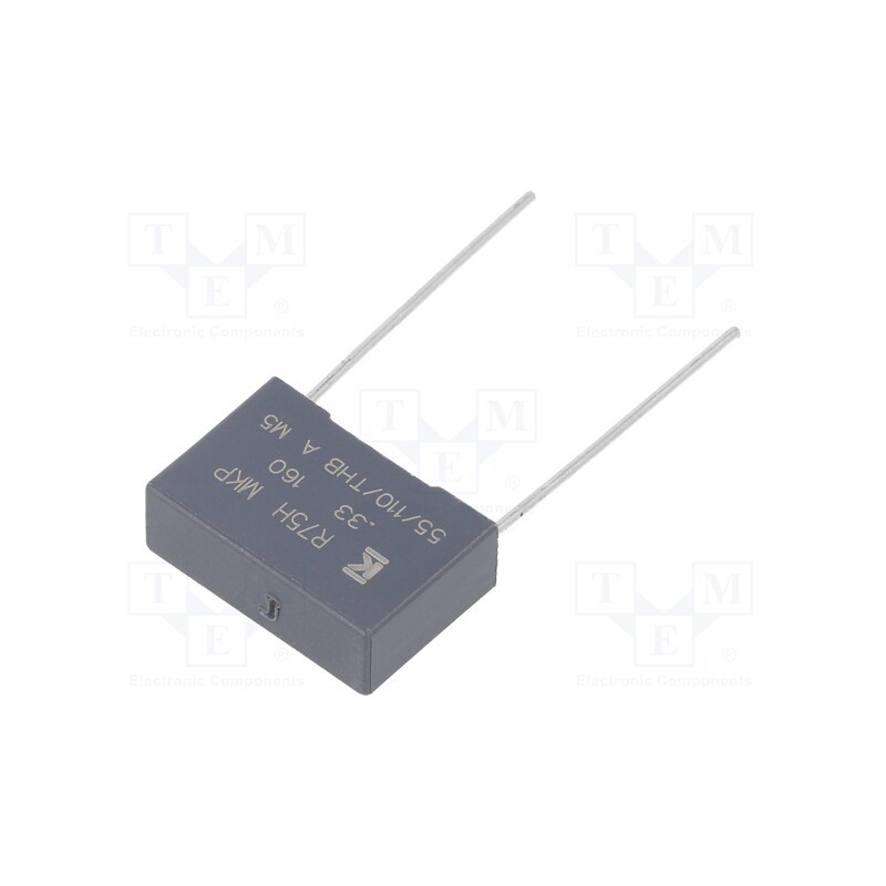 2 pcs x KEMET - R75GI333050H0J - Capacitor: polypropylene, 330nF, 18x6x12mm, THT, ±5%, 15mm, 160VDC