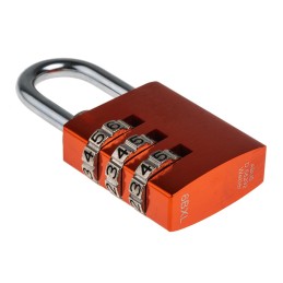 1 pcs - ABUS 145/30 Combination Weatherproof Aluminium, Steel Safety Padlock, 5mm Shackle, 30mm Body