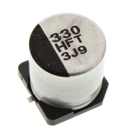 25 pcs - Panasonic 330μF Aluminium Electrolytic Capacitor 50V dc, Surface Mount - EEEFT1H331AP