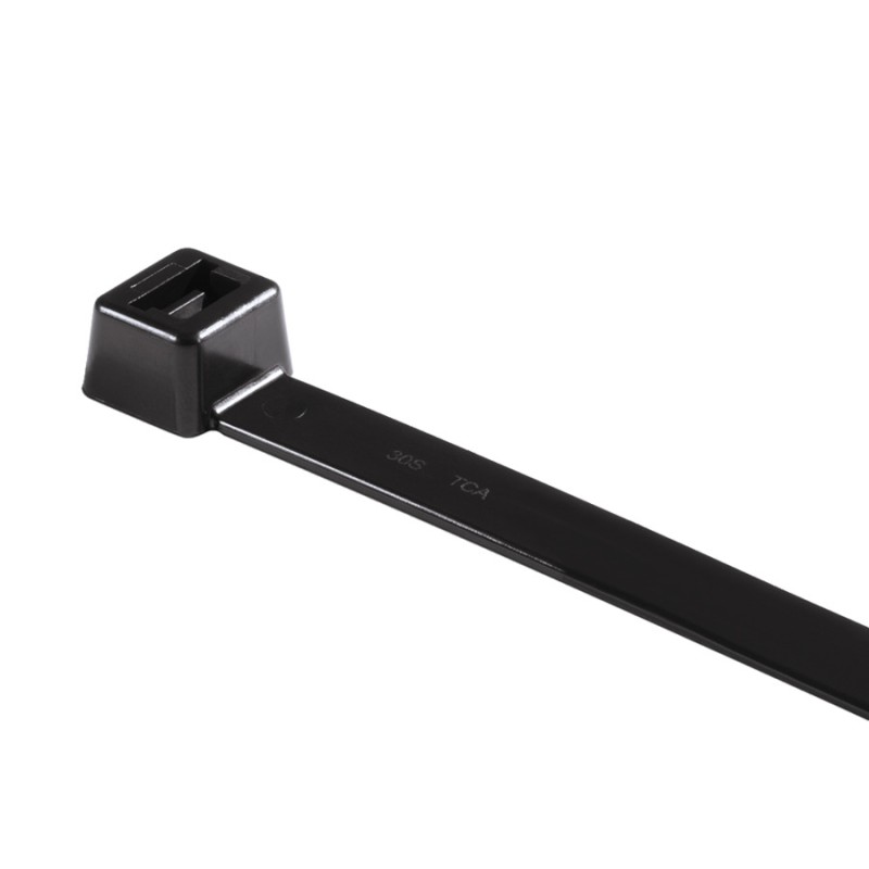 1 Bag of 500 - HellermannTyton Cable Ties, 270mm x 4.6 mm, Black Polyamide 6.6 (PA66), Pk-500pack