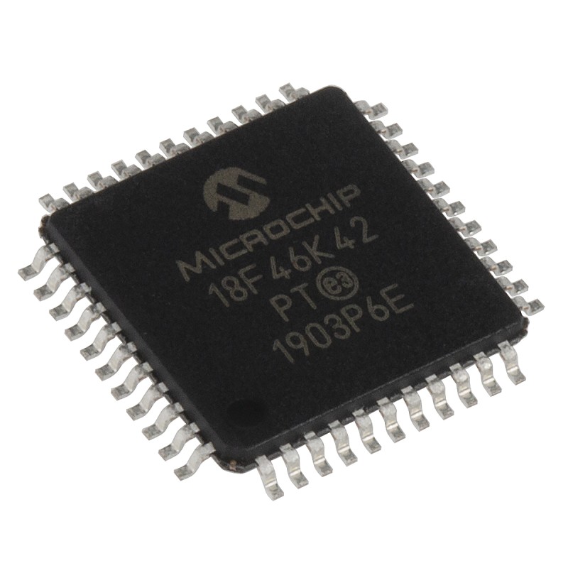 5 pcs - Microchip PIC18F46K42-I/PT, 8bit PIC Microcontroller, PIC18F, 64MHz, 64 kB Flash, 44-Pin TQFP