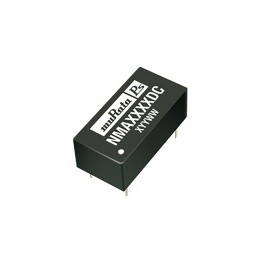 1 pcs - Murata Power Solutions NMA DC-DC Converter, ±5V dc/ ±100mA Output, 4.5 - 5.5 V dc Input, 1W, Through Hole, +85°C