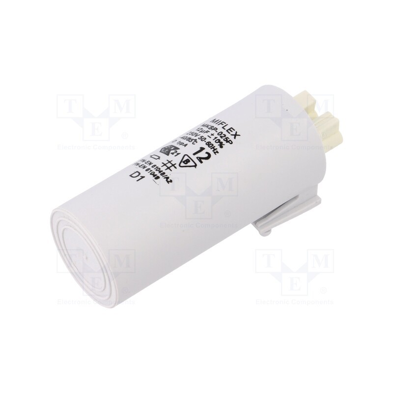 1 pcs x MIFLEX - I520U570K-G0Ż - Capacitor: for discharge lamp, 7uF, 250VAC, ±10%, Ø30x70mm, 7