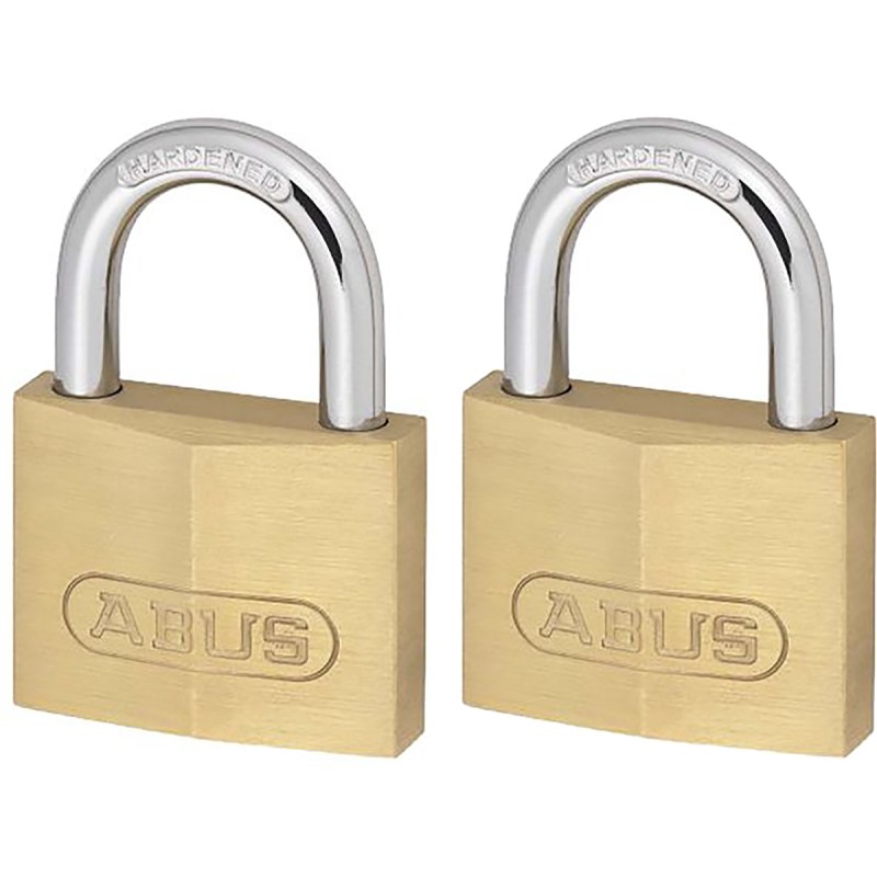 1 pcs - ABUS Key Weatherproof Brass Padlock, 6mm Shackle, 39mm Body