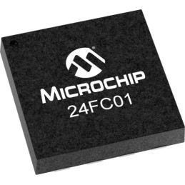 100 pcs - Microchip 24FC01T-I/MUY, 1kbit EEPROM Memory Chip, 3500ns 8-Pin UDFN Serial-2 Wire