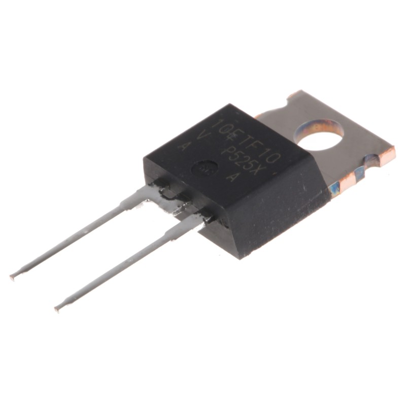 5 pcs - Vishay 1000V 10A, Rectifier Diode, 2-Pin TO-220AC VS-10ETF10FP-M3