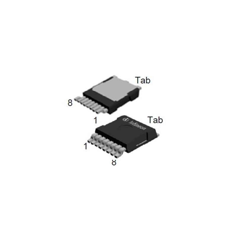 5 pcs - N-Channel MOSFET, 165 A, 80 V, 8-Pin PG HSOG-8 (TOLG) Infineon IAUS165N08S5N029ATMA1