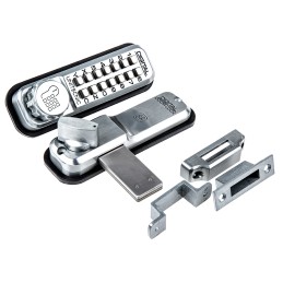 1 pcs - Aluminium Mechanical Brushed Code Lock