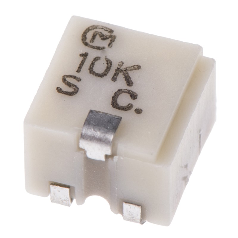 1 pcs - 10kΩ, SMD Trimmer Potentiometer 0.25W Top Adjust Bourns, PVG5