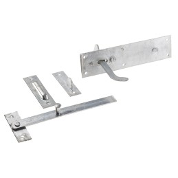 1 pcs - RS PRO Galvanised Steel Gate Latch, 191 x 45mm