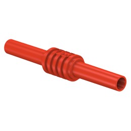 1 Bag of 2 - Staubli Red, Female Banana Coupler With Brass contacts and Nickel Plated - Socket Size: 4mm