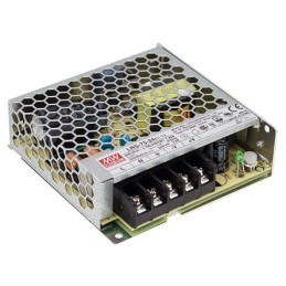 1 pcs - MEAN WELL Switching Power Supply, LRS-75-5, 5V dc, 14A, 70W, 1 Output, 120 - 373 V dc, 85 - 264 V ac