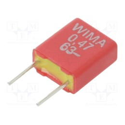 2 pcs x WIMA - MKS2C034701C00KSSD - Capacitor: polyester, 470nF, 40VAC, 63VDC, 5mm, ±10%, 7.2x3.5x8.5mm