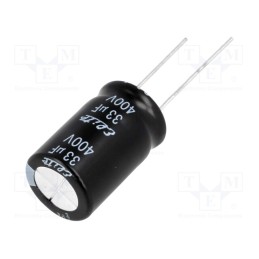 2 pcs x Elite - PF2G330MNN1625 - Capacitor: electrolytic, THT, 33uF, 400VDC, Ø16x25mm, Pitch: 7.5mm