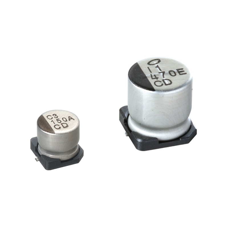 20 pcs - Nichicon 47μF Aluminium Electrolytic Capacitor 50V dc, Surface Mount - UCD1H470MCL6GS