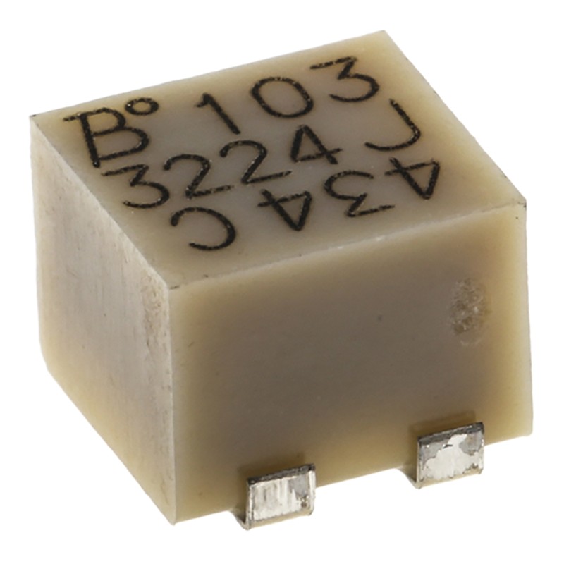 1 pcs - 10kΩ, SMD Trimmer Potentiometer 0.25W Side Adjust Bourns, 3224