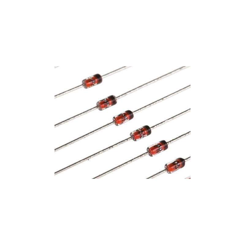 100 pcs - Nexperia, 18V Zener Diode ±2% 500 mW Through Hole 2-Pin SOD27 (DO-35)