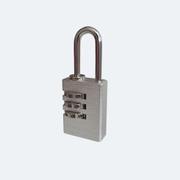 1 pcs - RS PRO Combination Aluminium Combination Padlock, 3mm Shackle, 23mm Body