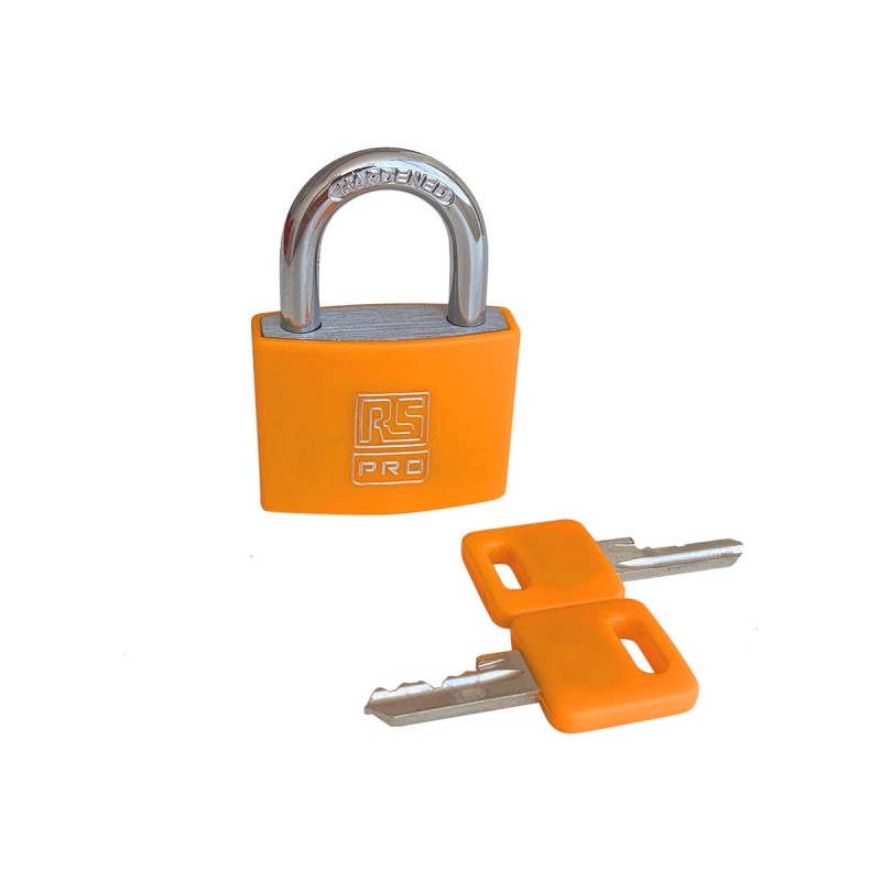 1 pcs - RS PRO Key Padlock, 6mm Shackle, 43mm Body