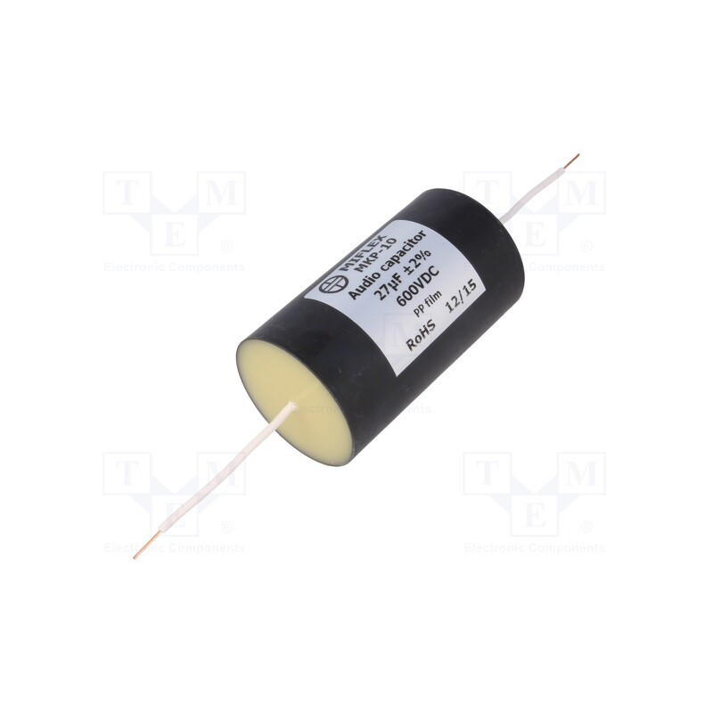 1 pcs x MIFLEX - MKP10H627G-C - Capacitor: polypropylene, 27uF, 600VDC, ±2%, Ø45x78mm, -25÷85°C