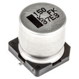 25 pcs - Panasonic 150μF Aluminium Electrolytic Capacitor 80V dc, Surface Mount - EEVFK1K151Q