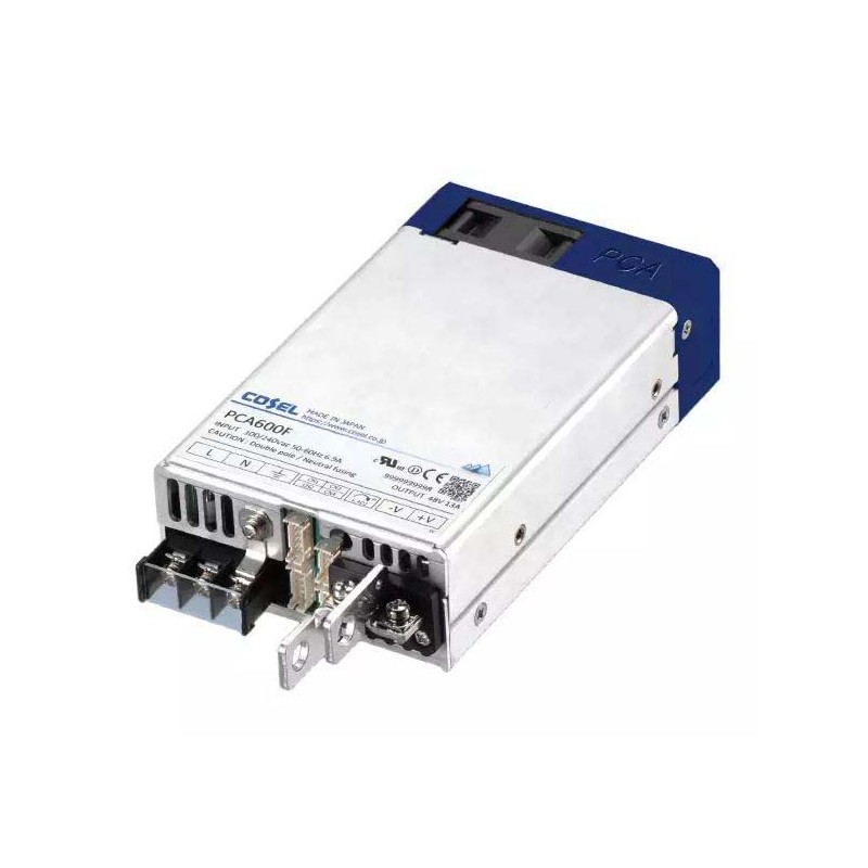 1 pcs - Cosel Switching Power Supply, PCA600F-24, 24V dc, 27A, 648W, 1 Output, 85 - 264V ac Input Voltage