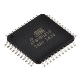 5 pcs - Microchip AT89S8253-24AU, 8bit 8051 Microcontroller, AT89, 24MHz, 12 kB Flash, 44-Pin TQFP