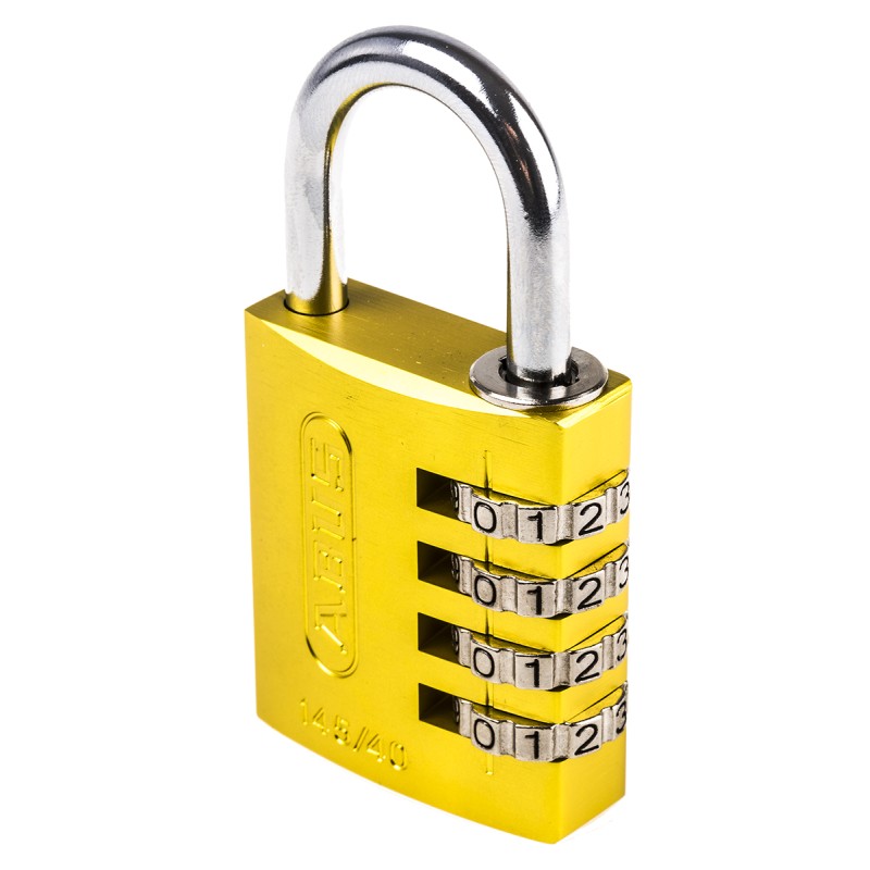 1 pcs - ABUS 145/40 Combination Weatherproof Aluminium, Steel Safety Padlock, 6mm Shackle, 40mm Body