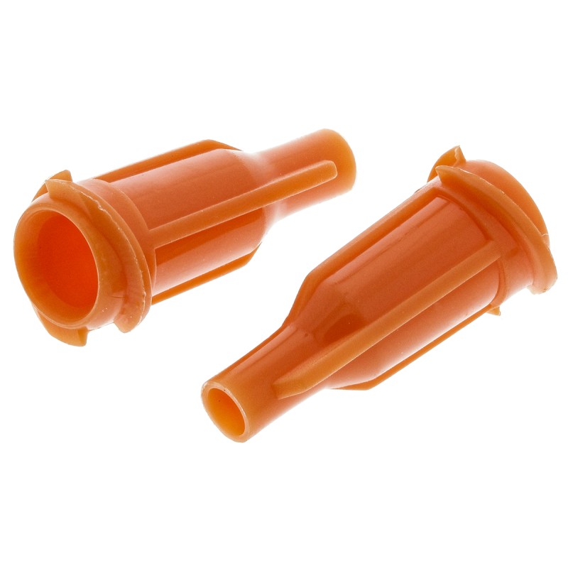 1 Bag of 50 - Metcal Orange Tip Cap, For Use With 700 Series Syringe Barrel