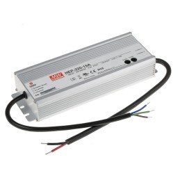 1 pcs - MEAN WELL Switching Power Supply, HEP-320-15A, 15V dc, 19A, 285W, 1 Output, 127 - 431 V dc, 90 - 305 V ac