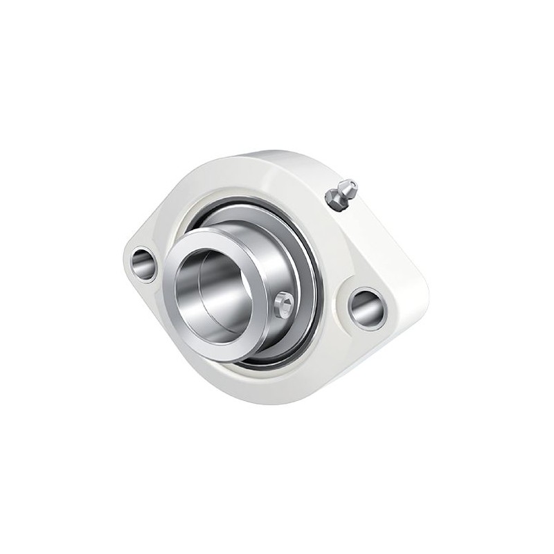 1 pcs - 2 Hole Flange Bearing Unit, GLCTE30-TV-VA-FD, 30mm ID