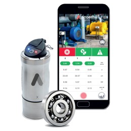 1 Box of 1 - ACOEM Bearing Defender Vibration Meter - 20 kHz, Acceleration, Displacement, Velocity, 3 Axis