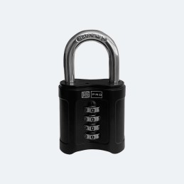 1 pcs - RS PRO Combination Zinc Alloy Padlock, 8mm Shackle, 55mm Body