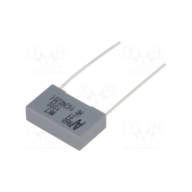 5 pcs x KEMET - R60QI21005000K - Capacitor: polyester, 10nF, 250VAC, 1kVDC, 15mm, ±10%, 18x5x11mm