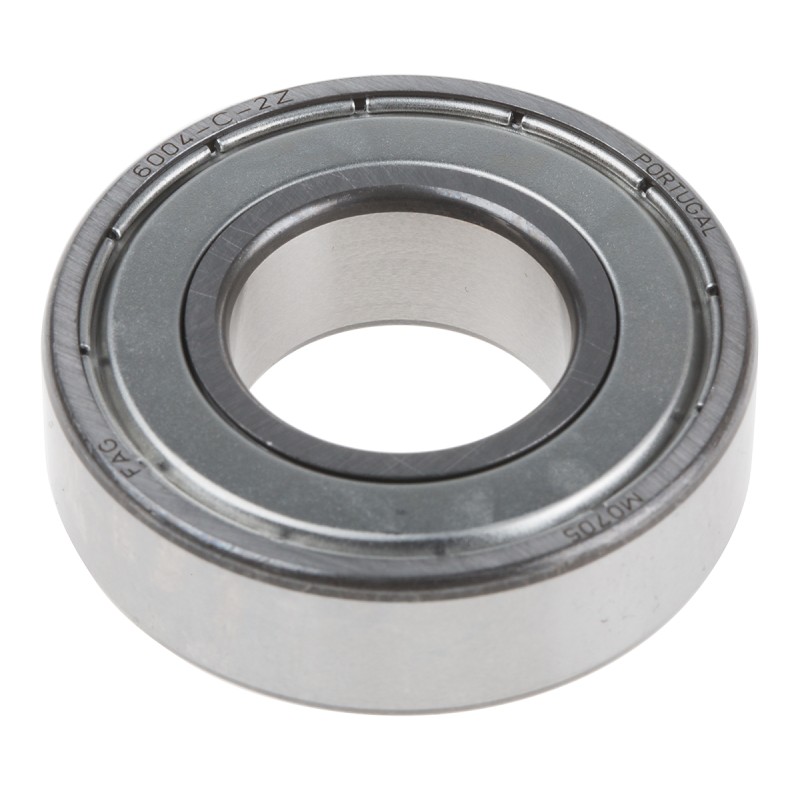 1 pcs - FAG 6004-C-2Z Single Row Deep Groove Ball Bearing- Both Sides Shielded 20mm I.D, 42mm O.D