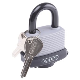 1 pcs - ABUS Key Weatherproof Aluminium, Steel Safety Padlock, Keyed Alike, 8mm Shackle, 53mm Body